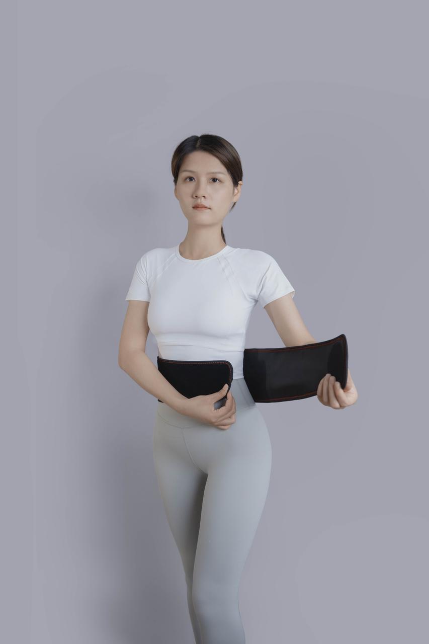 Pure Graphene Far-Infrared Waist Care Device for Protecting Waist Health Color: Black