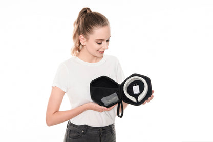 Pure Graphene Far-Infrared Neck Care Set - Designed for Neck, Shoulder and Cervical Spine Care - Wireless Charging - Portable - White