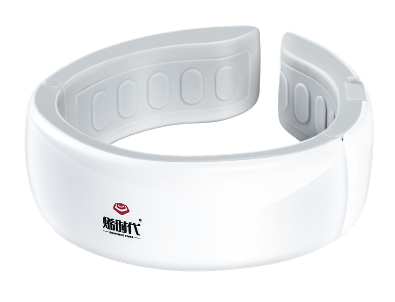 Pure Graphene Far-Infrared Neck Care Set - Designed for Neck, Shoulder and Cervical Spine Care - Wireless Charging - Portable - White